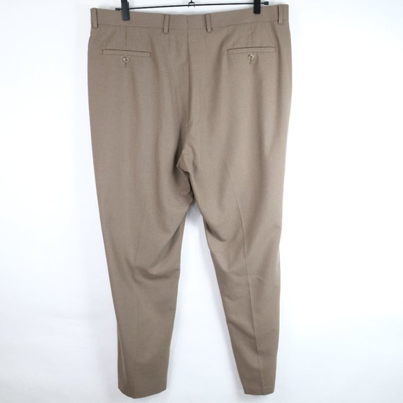 PRONTO UOMO Men's 42 X 32 Straight Fit Flat Front Dress Pants - Picture 5 of 11